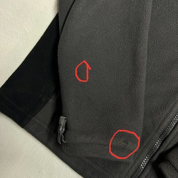 The North‎ Face Men's Size Small Grey/ Black Full Zip-Up Fleece Jacket - Picture 8 of 12